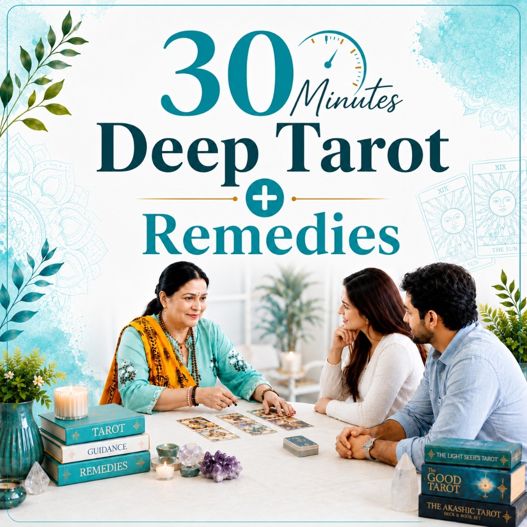 30 Minutes Tarot Card Reading + Remedies